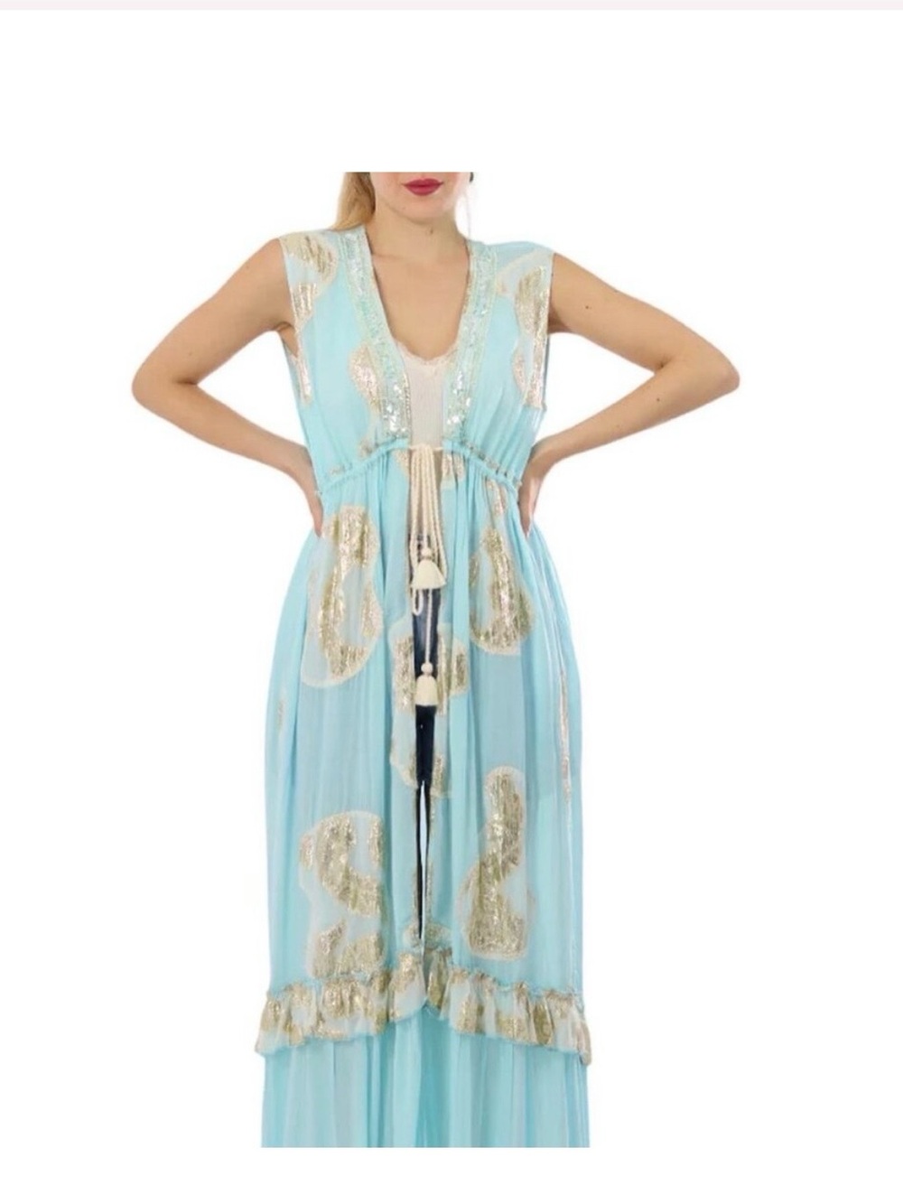 BOHO MADRID STUNNING KIMONO STYLE KAFTAN - ONE SIZE - BNWT